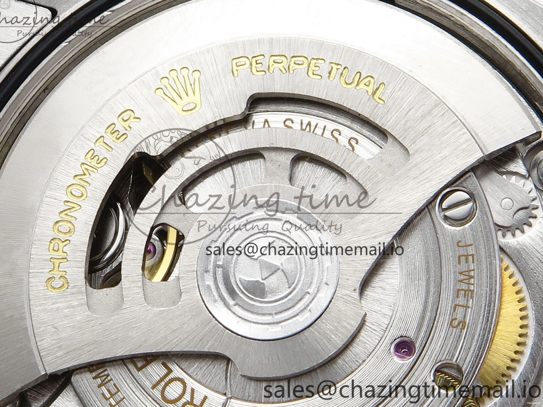 A3235 on Edition 36 126233 YG EWEF Marker Best DateJust Green Gray Bracelet Roman Dial Oyster SS 0212